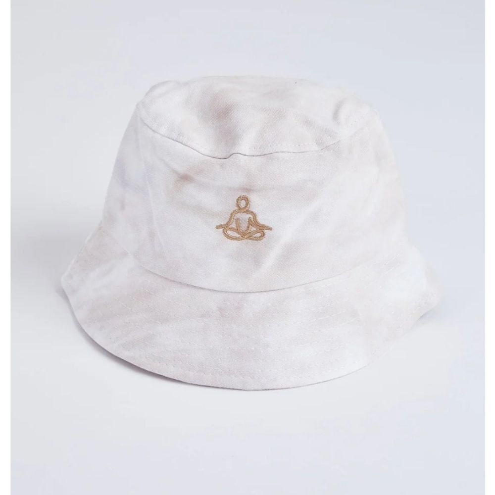 Cream Bucket Hat with Namaste Logo